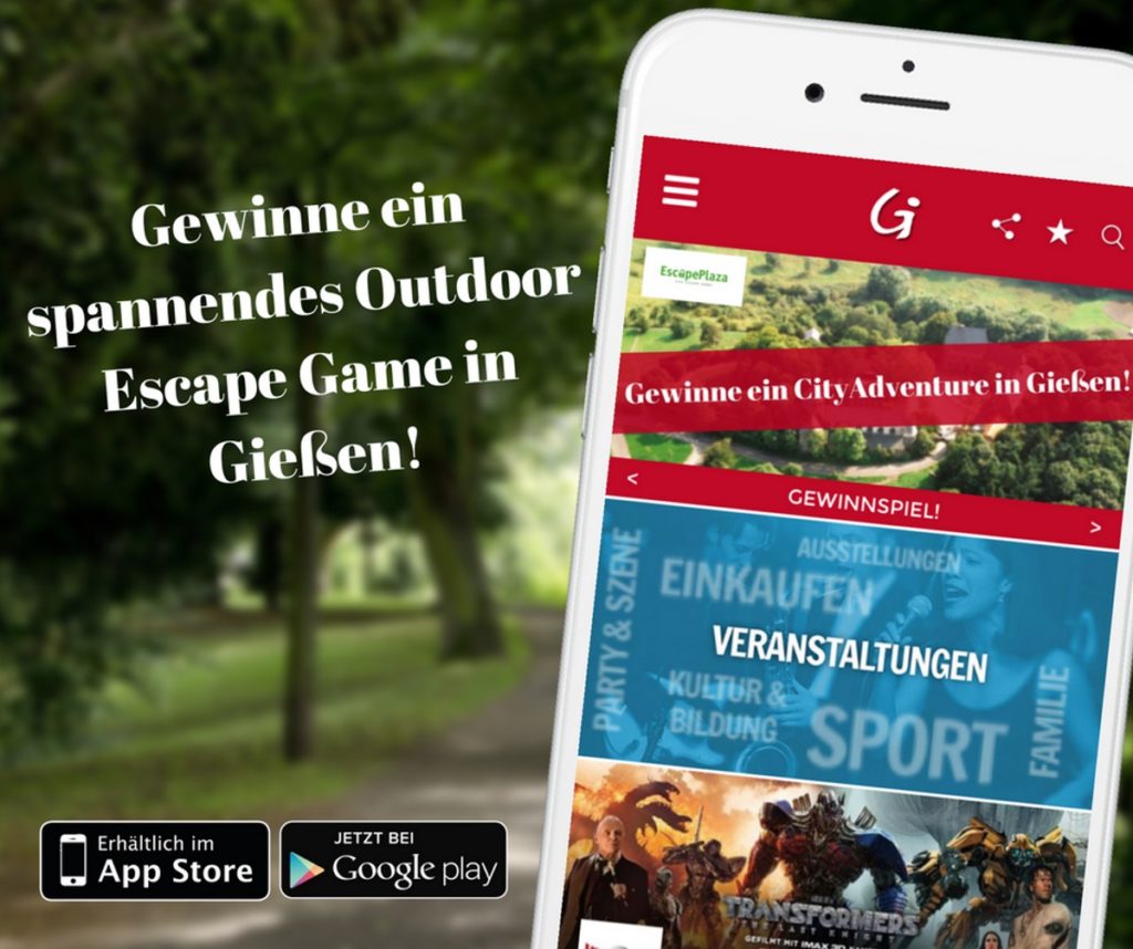 giessen entdecken app gewinnspiel - city adventure